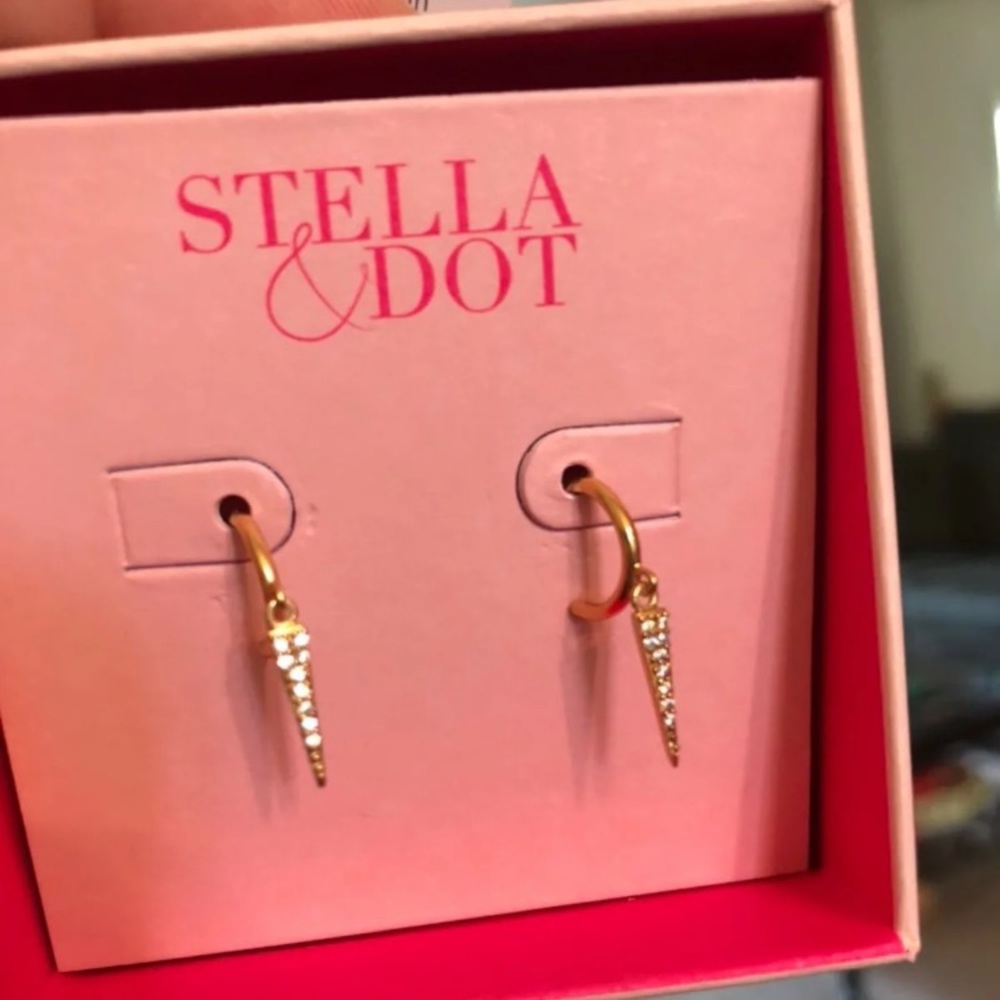 Stella & Dot Sparkle and Spike earrings